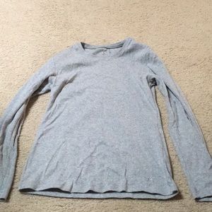 Girls long sleeve grey shirt